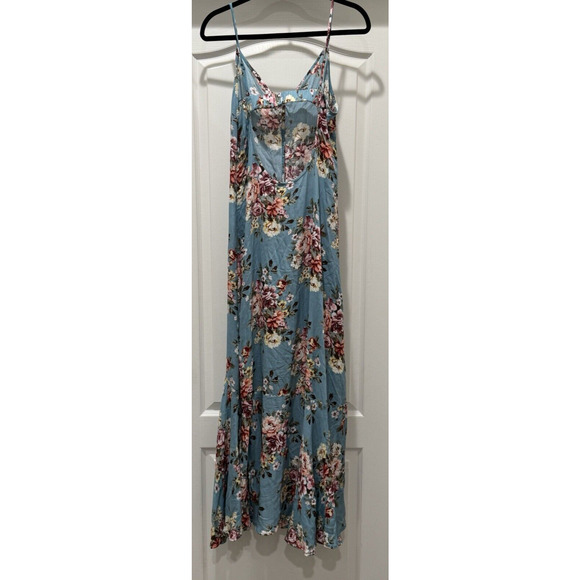 Sadie & Sage Dresses & Skirts - Sadie & Sage Dress Teal Floral Dress - Size M - See Pics/Missing Buttons